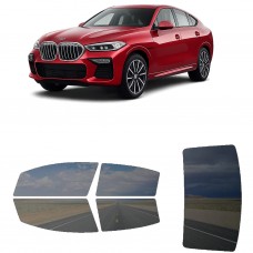 לרכב BMW X6 2020 ציפוי חלונות שחורים רב פעמי סיליקון לחלונות קדמיים, אחוריים ולחלון האחורי