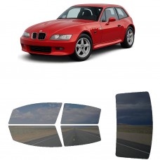 לרכב BMW Z3 Coupe 1998 ציפוי חלונות שחורים רב פעמי סיליקון לחלונות קדמיים, אחוריים ולחלון האחורי