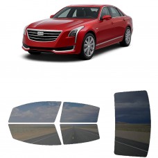 לרכב Cadillac CT6 2016 ציפוי חלונות שחורים רב פעמי סיליקון לחלונות קדמיים, אחוריים ולחלון האחורי