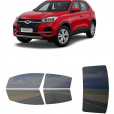 לרכב Chery Tiggo 4 2021 ציפוי חלונות שחורים רב פעמי סיליקון לחלונות קדמיים, אחוריים ולחלון האחורי
