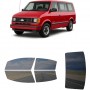 לרכב Chevrolet Astro MVLWB 1990 ציפוי חלונות שחורים רב פעמי סיליקון לחלונות קדמיים, אחוריים ולחלון האחורי