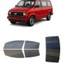 לרכב Chevrolet Astro MVSWB 1990 ציפוי חלונות שחורים רב פעמי סיליקון לחלונות קדמיים, אחוריים ולחלון האחורי