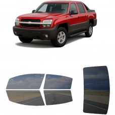 לרכב Chevrolet Avalanche 2002 ציפוי חלונות שחורים רב פעמי סיליקון לחלונות קדמיים, אחוריים ולחלון האחורי