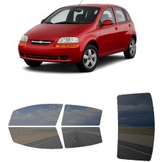 לרכב Chevrolet Aveo Hatchback 2004 ציפוי חלונות שחורים רב פעמי סיליקון לחלונות קדמיים, אחוריים ולחלון האחורי