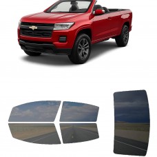 לרכב Chevrolet Colorado Convertible 2023 ציפוי חלונות שחורים רב פעמי סיליקון לחלונות קדמיים, אחוריים ולחלון האחורי