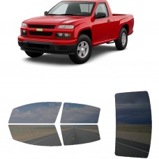 לרכב Chevrolet Colorado PU 2004 ציפוי חלונות שחורים רב פעמי סיליקון לחלונות קדמיים, אחוריים ולחלון האחורי