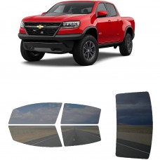 לרכב Chevrolet Colorado ZR2 2021 ציפוי חלונות שחורים רב פעמי סיליקון לחלונות קדמיים, אחוריים ולחלון האחורי