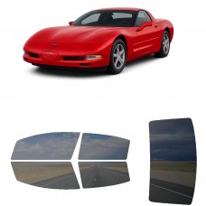לרכב Chevrolet Corvette 1997 ציפוי חלונות שחורים רב פעמי סיליקון לחלונות קדמיים, אחוריים ולחלון האחורי