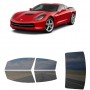 לרכב Chevrolet Corvette 2014 ציפוי חלונות שחורים רב פעמי סיליקון לחלונות קדמיים, אחוריים ולחלון האחורי