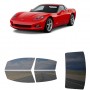 לרכב Chevrolet Corvette Coupe 2005 ציפוי חלונות שחורים רב פעמי סיליקון לחלונות קדמיים, אחוריים ולחלון האחורי