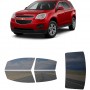 לרכב Chevrolet Equinox 2010 ציפוי חלונות שחורים רב פעמי סיליקון לחלונות קדמיים, אחוריים ולחלון האחורי