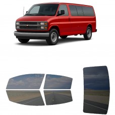 לרכב Chevrolet Express Extd Van 1996 ציפוי חלונות שחורים רב פעמי סיליקון לחלונות קדמיים, אחוריים ולחלון האחורי