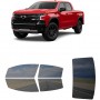 לרכב Chevrolet Silverado (New Generation) ZR2 2022 ציפוי חלונות שחורים רב פעמי סיליקון לחלונות קדמיים, אחוריים ולחלון האחורי