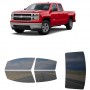 לרכב Chevrolet Silverado 1500 2014 ציפוי חלונות שחורים רב פעמי סיליקון לחלונות קדמיים, אחוריים ולחלון האחורי