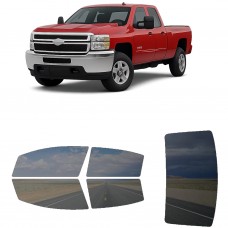 לרכב Chevrolet Silverado 2500HD 2014 ציפוי חלונות שחורים רב פעמי סיליקון לחלונות קדמיים, אחוריים ולחלון האחורי