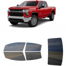 לרכב Chevrolet Silverado 2500HD 2020 ציפוי חלונות שחורים רב פעמי סיליקון לחלונות קדמיים, אחוריים ולחלון האחורי