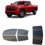 לרכב Chevrolet Silverado 3000HD 2020 ציפוי חלונות שחורים רב פעמי סיליקון לחלונות קדמיים, אחוריים ולחלון האחורי