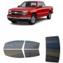 לרכב Chevrolet Silverado Classic 2007 ציפוי חלונות שחורים רב פעמי סיליקון לחלונות קדמיים, אחוריים ולחלון האחורי