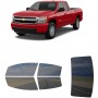 לרכב Chevrolet Silverado Extd PU 2007 ציפוי חלונות שחורים רב פעמי סיליקון לחלונות קדמיים, אחוריים ולחלון האחורי
