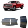 לרכב Chevrolet Silverado Extd PU 2014 ציפוי חלונות שחורים רב פעמי סיליקון לחלונות קדמיים, אחוריים ולחלון האחורי
