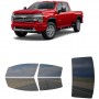 לרכב Chevrolet Silverado High Country 3500HD 2022 ציפוי חלונות שחורים רב פעמי סיליקון לחלונות קדמיים, אחוריים ולחלון האחורי