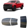 לרכב Chevrolet Silverado LT Trail Boss 1500 2019 ציפוי חלונות שחורים רב פעמי סיליקון לחלונות קדמיים, אחוריים ולחלון האחורי