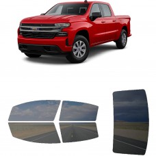 לרכב Chevrolet Silverado LTD 2022 ציפוי חלונות שחורים רב פעמי סיליקון לחלונות קדמיים, אחוריים ולחלון האחורי