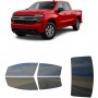 לרכב Chevrolet Silverado LTD 2022 ציפוי חלונות שחורים רב פעמי סיליקון לחלונות קדמיים, אחוריים ולחלון האחורי
