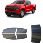 לרכב Chevrolet Silverado LTD Custom 2022 ציפוי חלונות שחורים רב פעמי סיליקון לחלונות קדמיים, אחוריים ולחלון האחורי