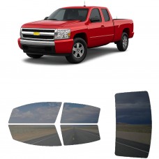 לרכב Chevrolet Silverado PU 2007 ציפוי חלונות שחורים רב פעמי סיליקון לחלונות קדמיים, אחוריים ולחלון האחורי
