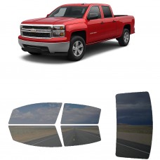 לרכב Chevrolet Silverado PU 2014 ציפוי חלונות שחורים רב פעמי סיליקון לחלונות קדמיים, אחוריים ולחלון האחורי