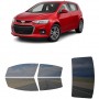 לרכב Chevrolet Sonic Hatchback 2017 ציפוי חלונות שחורים רב פעמי סיליקון לחלונות קדמיים, אחוריים ולחלון האחורי