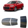 לרכב Chevrolet Sonic Sedan 2017 ציפוי חלונות שחורים רב פעמי סיליקון לחלונות קדמיים, אחוריים ולחלון האחורי