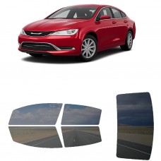 לרכב Chrysler 200 2015 ציפוי חלונות שחורים רב פעמי סיליקון לחלונות קדמיים, אחוריים ולחלון האחורי
