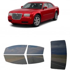 לרכב Chrysler 300 2005 ציפוי חלונות שחורים רב פעמי סיליקון לחלונות קדמיים, אחוריים ולחלון האחורי