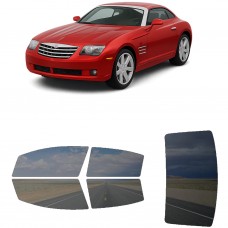 לרכב Chrysler Crossfire Two-door Coupe 2004 ציפוי חלונות שחורים רב פעמי סיליקון לחלונות קדמיים, אחוריים ולחלון האחורי