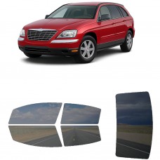 לרכב Chrysler Pacifica 2004 ציפוי חלונות שחורים רב פעמי סיליקון לחלונות קדמיים, אחוריים ולחלון האחורי