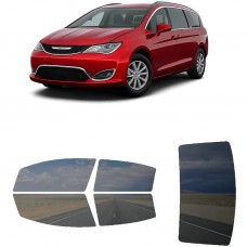 לרכב Chrysler Pacifica 2017 ציפוי חלונות שחורים רב פעמי סיליקון לחלונות קדמיים, אחוריים ולחלון האחורי