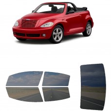לרכב Chrysler PT Cruiser Two-door Convertible 2004 ציפוי חלונות שחורים רב פעמי סיליקון לחלונות קדמיים, אחוריים ולחלון האחורי