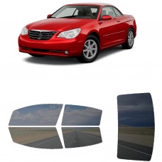 לרכב Chrysler Sebring Two-door Convertible 2008 ציפוי חלונות שחורים רב פעמי סיליקון לחלונות קדמיים, אחוריים ולחלון האחורי
