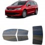 לרכב Chrysler Voyager 2020 ציפוי חלונות שחורים רב פעמי סיליקון לחלונות קדמיים, אחוריים ולחלון האחורי