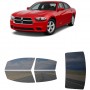 לרכב Dodge Charger 2011 ציפוי חלונות שחורים רב פעמי סיליקון לחלונות קדמיים, אחוריים ולחלון האחורי