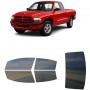 לרכב Dodge Dakota Extd 1997 ציפוי חלונות שחורים רב פעמי סיליקון לחלונות קדמיים, אחוריים ולחלון האחורי