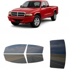 לרכב Dodge Dakota Extd 2003 ציפוי חלונות שחורים רב פעמי סיליקון לחלונות קדמיים, אחוריים ולחלון האחורי