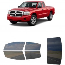 לרכב Dodge Dakota Extd 2005 ציפוי חלונות שחורים רב פעמי סיליקון לחלונות קדמיים, אחוריים ולחלון האחורי
