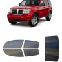 לרכב Dodge Nitro 2007 ציפוי חלונות שחורים רב פעמי סיליקון לחלונות קדמיים, אחוריים ולחלון האחורי
