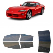 לרכב Dodge Viper 1997 ציפוי חלונות שחורים רב פעמי סיליקון לחלונות קדמיים, אחוריים ולחלון האחורי