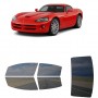 לרכב Dodge Viper 2006 ציפוי חלונות שחורים רב פעמי סיליקון לחלונות קדמיים, אחוריים ולחלון האחורי