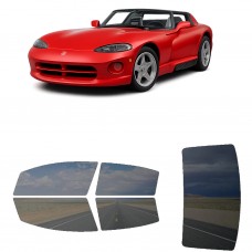 לרכב Dodge Viper Convertible 1997 ציפוי חלונות שחורים רב פעמי סיליקון לחלונות קדמיים, אחוריים ולחלון האחורי