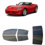 לרכב Dodge Viper Convertible 2003 ציפוי חלונות שחורים רב פעמי סיליקון לחלונות קדמיים, אחוריים ולחלון האחורי